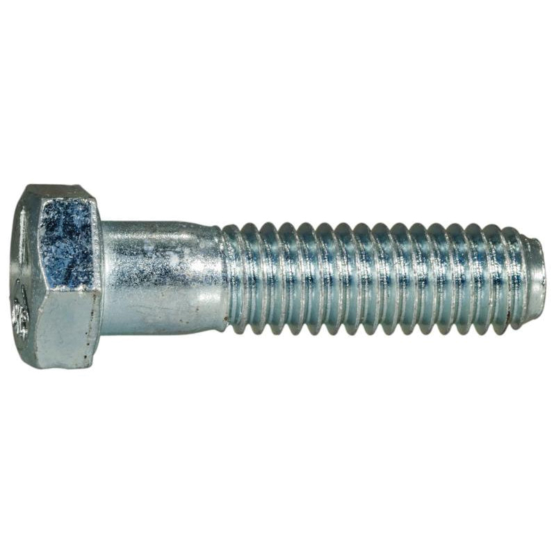 00296 Hex Cap Screw, 3/8-16 Thread, 1-1/2 in OAL, 5 Grade, Steel, Zinc-Plated, SAE Measuring