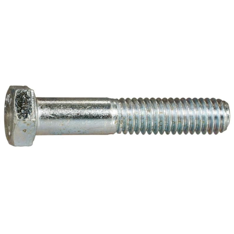 00298 Hex Cap Screw, 3/8-16 Thread, 2 in OAL, 5 Grade, Steel, Zinc-Plated, SAE Measuring, Coarse Thread