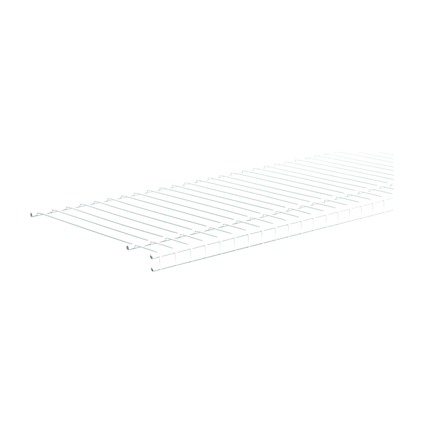SuperSlide 4717 Wire Shelf, 60 lb, 1-Level, 12 in L, 72 in W, Steel, White
