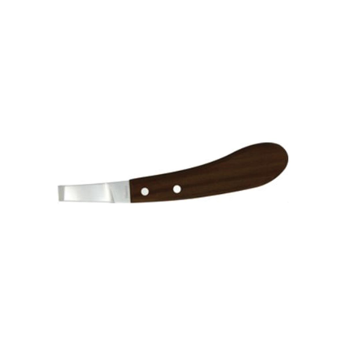 Farrier D280L Hoof Knife, Wide Blade, Stainless Steel Blade, Hardwood Handle, Comfortable-Grip Handle
