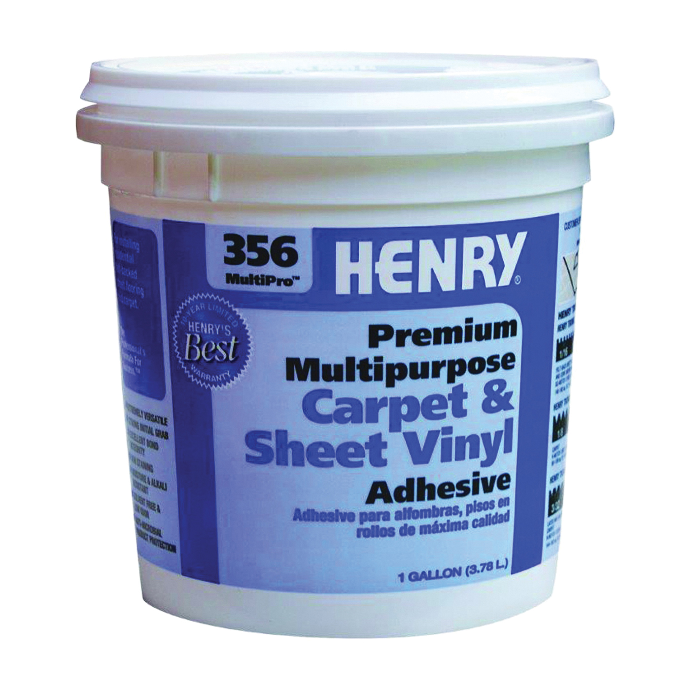 356C MultiPro Series 12073 Carpet and Sheet Adhesive, Pale Yellow, 1 gal Pail