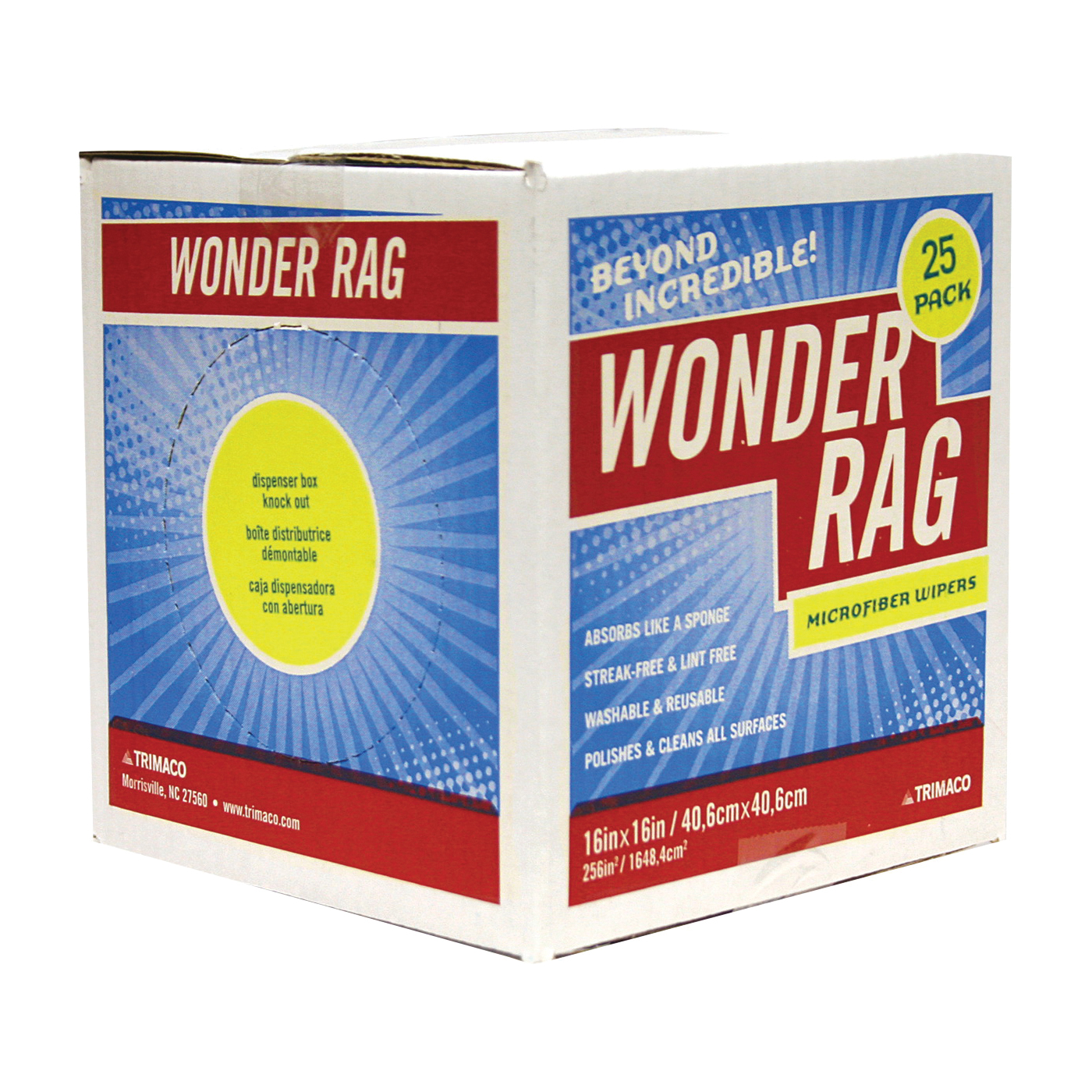 83625 Painter's Rag, 16 x 16 in, Microfiber Cloth, 25 PK