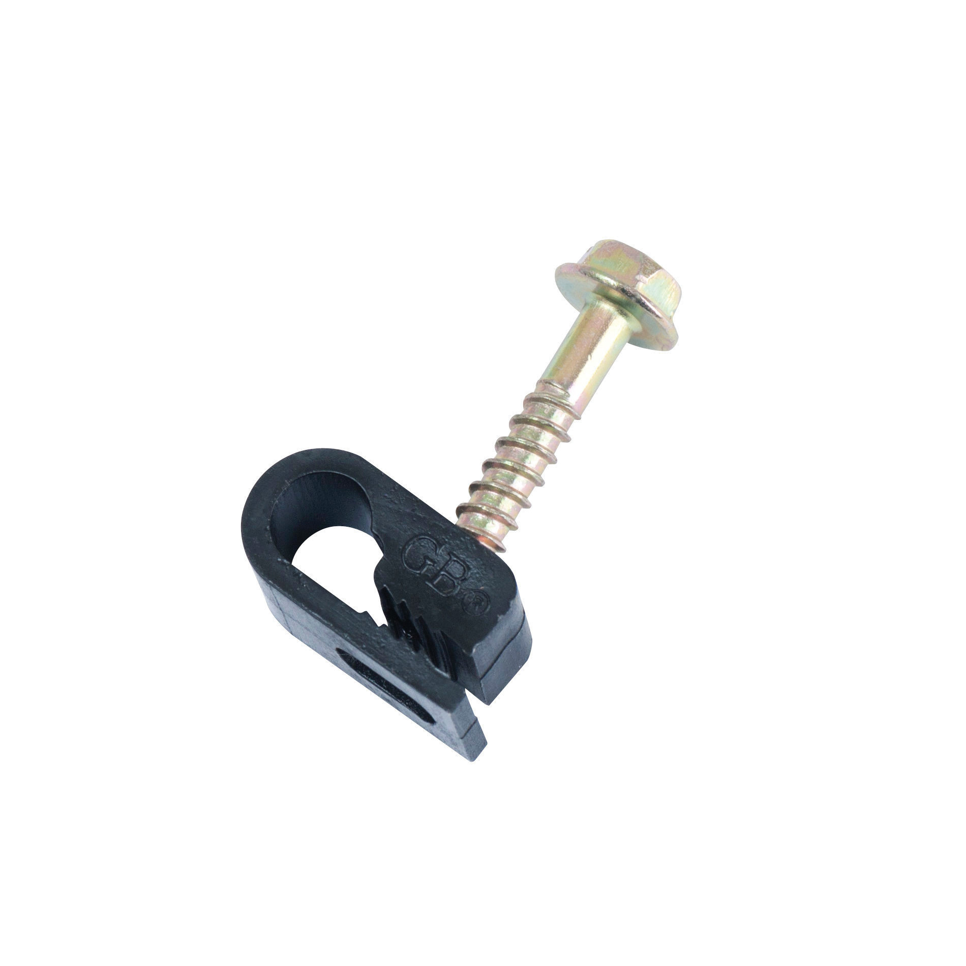 PEC-31525 Coaxial Cable Clamp, Polyethylene, Black