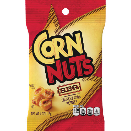 422805 Corn Nut, Solid, Barbecue, 4 oz Bag