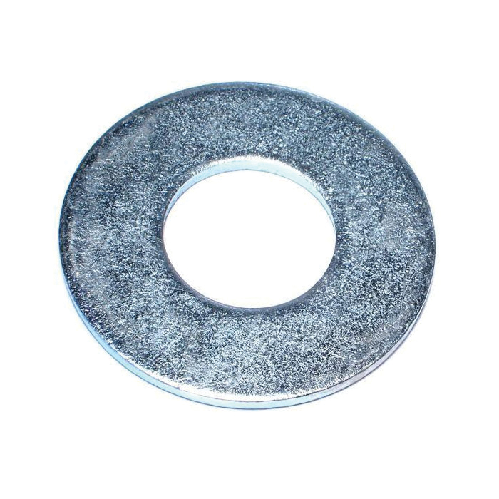 03847 Flat Washer, 1-1/4 in ID, Steel, Zinc-Plated, 2 Grade