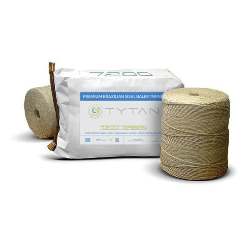 SBT9GRTY Baler Twine, 9000 ft L, 130 lb Working Load, Sisal, Brazilian Green