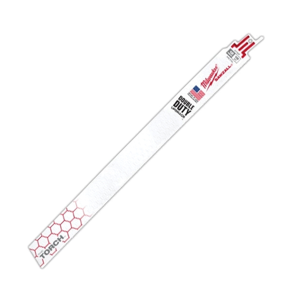 The Torch 48-00-5789 Reciprocating Saw Blade, 1 in W, 12 in L, 18 TPI, Bi-Metal Cutting Edge