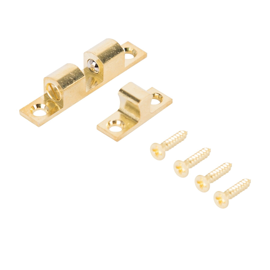 Double Ball Catch CB-01CPB-PS, Brass, Polished Brass