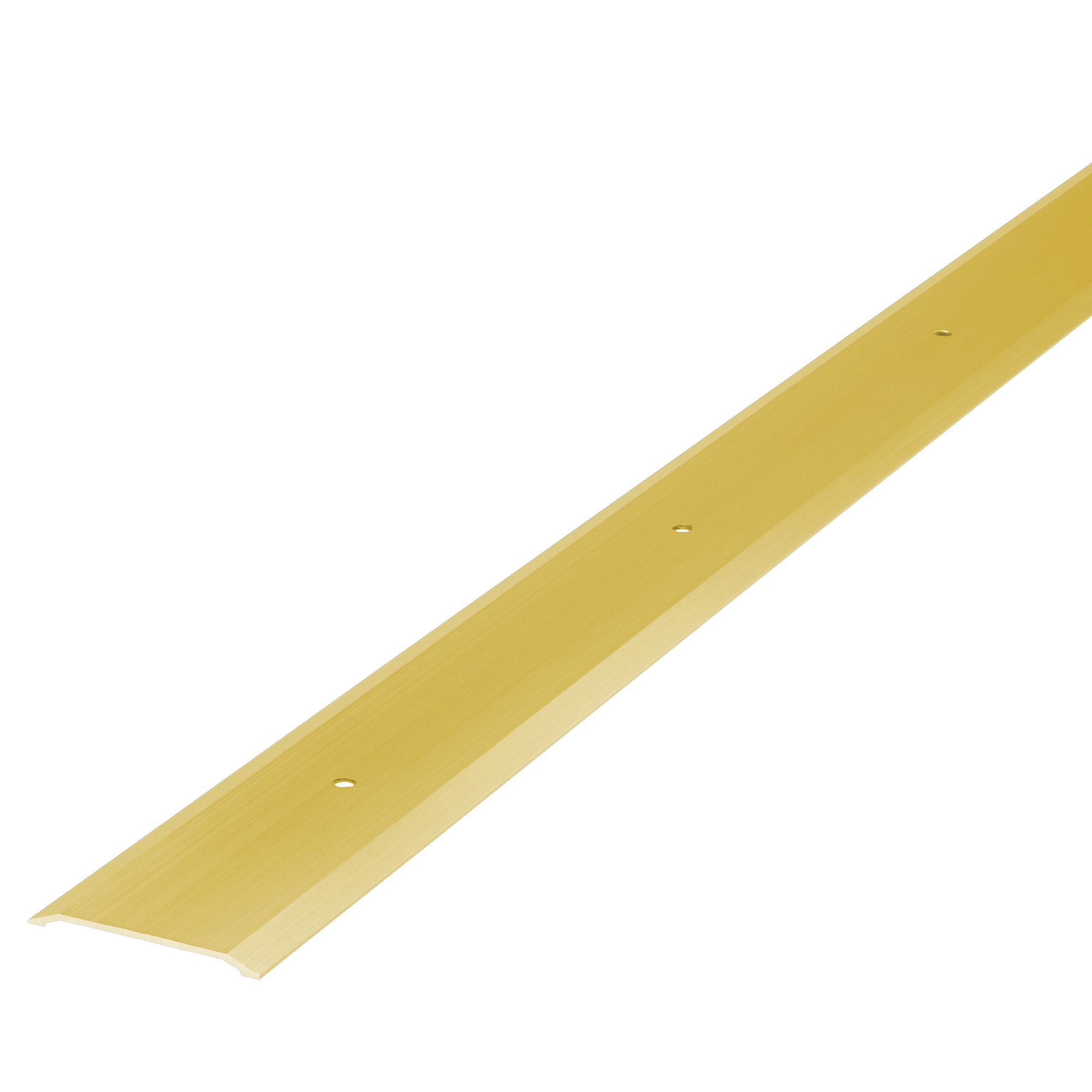 09563 Threshold, 36 in L, 1-3/4 in W, Flat Profile, Aluminum, Gold