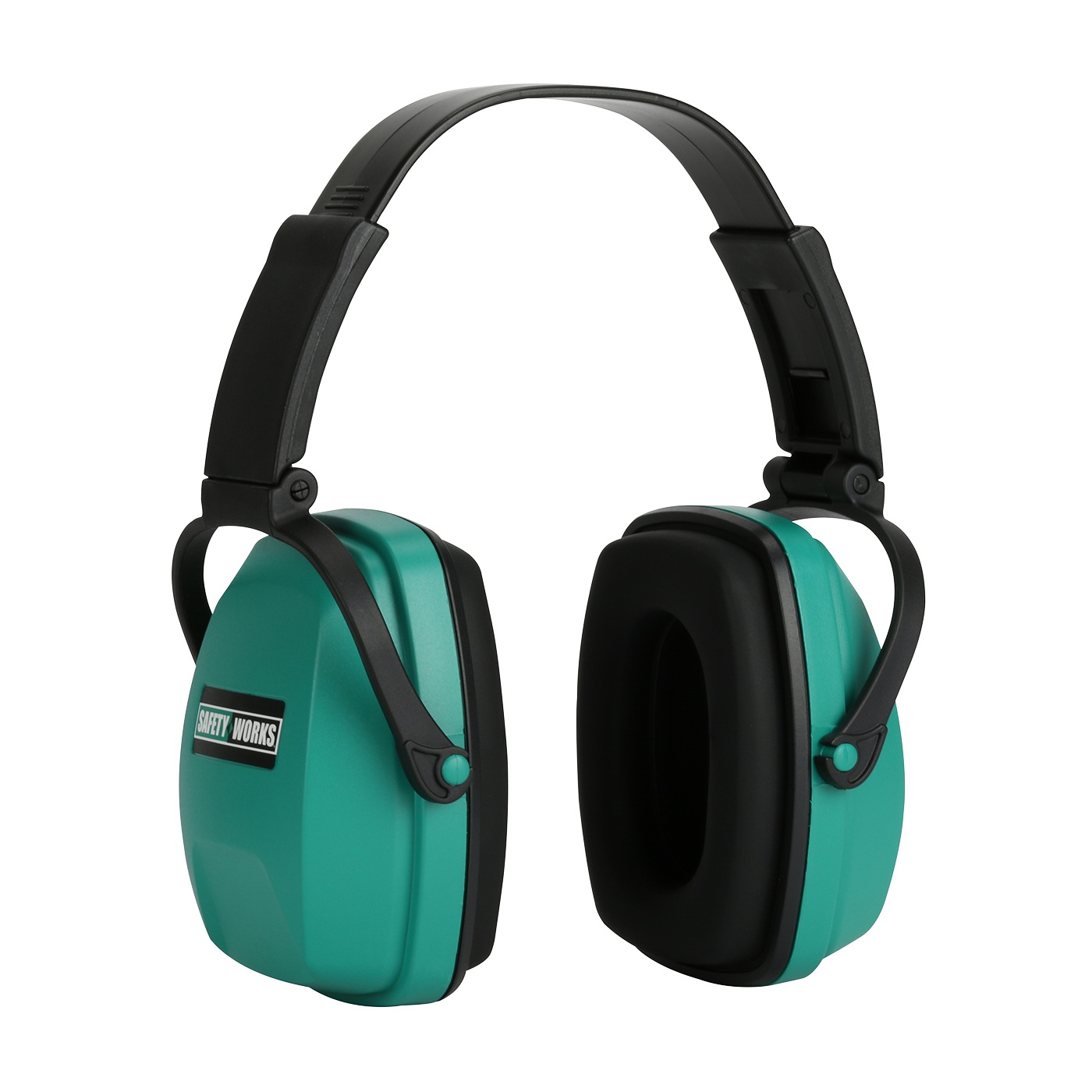 SWX00115 Foldable Ear Muffs, One-Size, 26 dB NRR, Adjustable Headband, PVC