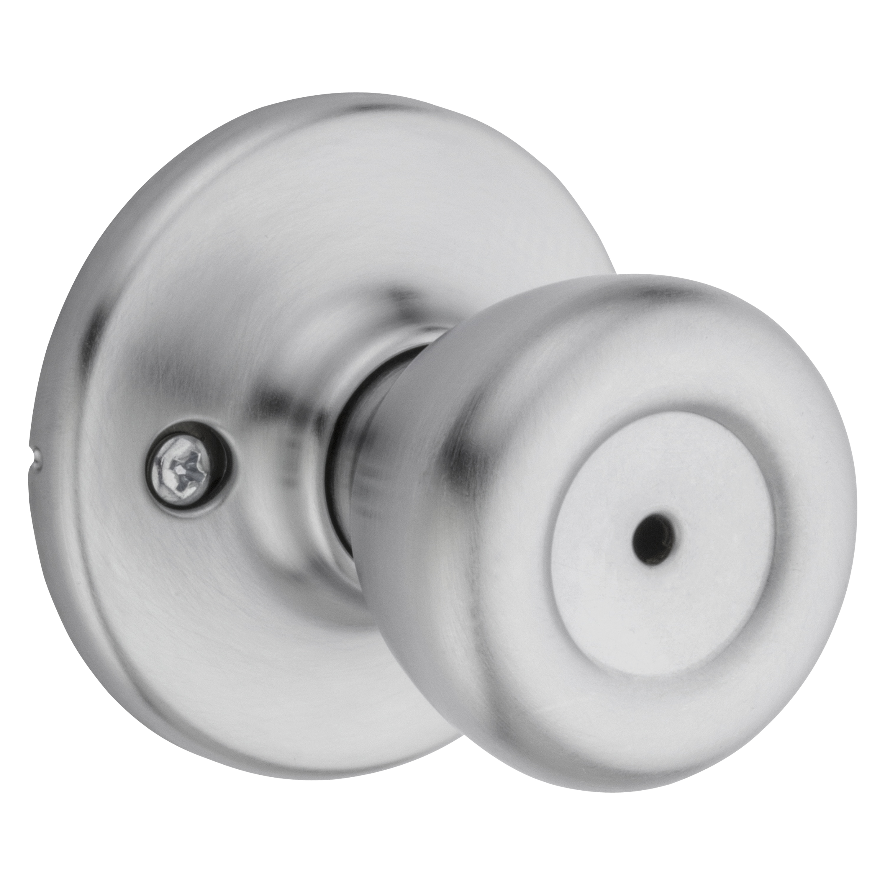 300T 26DCP Privacy Lockset, Satin Chrome, Universal Hand, For: Bedroom and Bathroom Doors