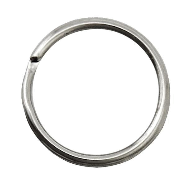Hy-Ko KB101 Rust-Resistant Split Key Ring, 100 pc Bag, 1/2 in Ring