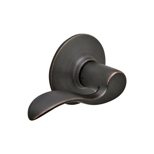 Schlage Accent Series F10V ACC 716 Passage Lever, Mechanical Lock, Aged Bronze, Metal, Residential, 2 Grade