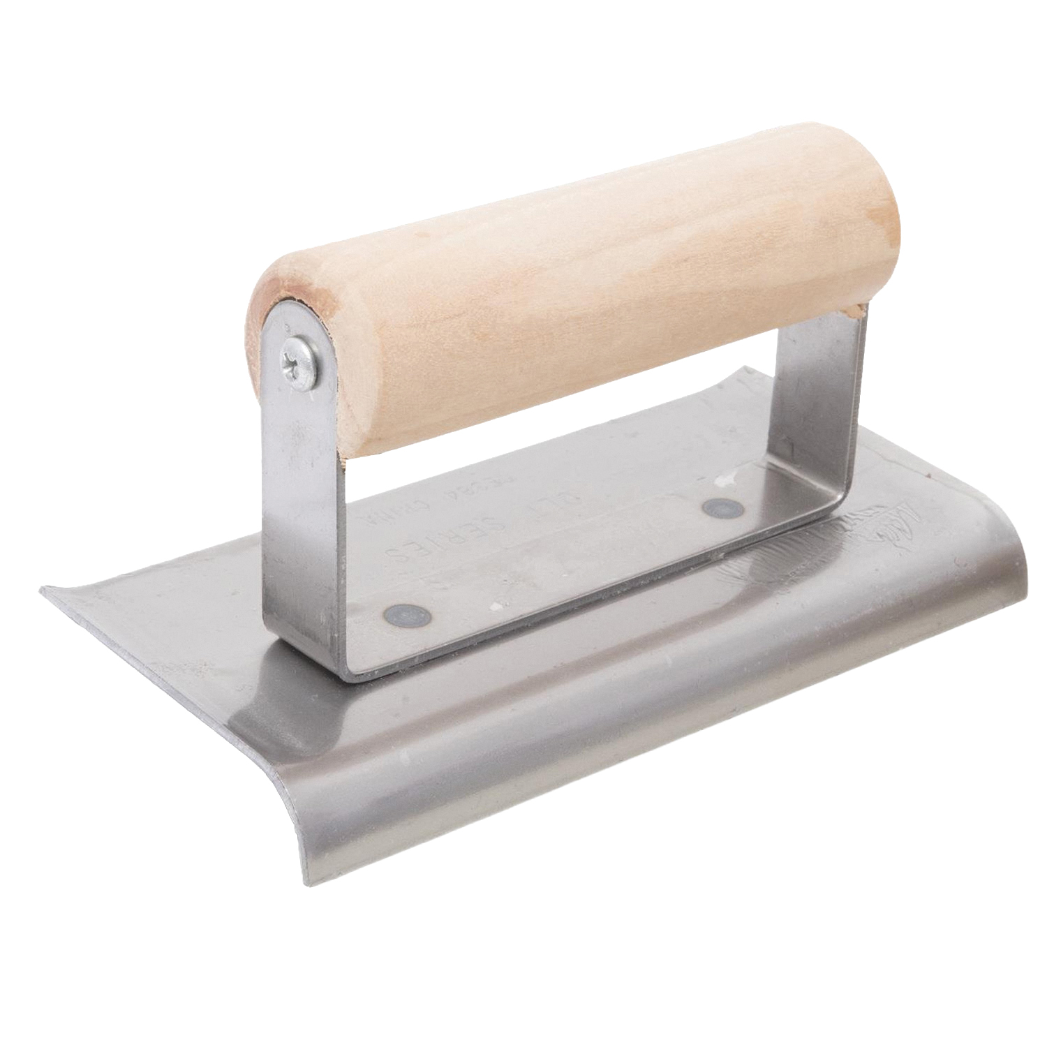CE384 Hand Edger, 6 in L Blade, 3 in W Blade, Steel Blade, 1/2 in Lip, 3/8 in Lip Radius, Wood Handle