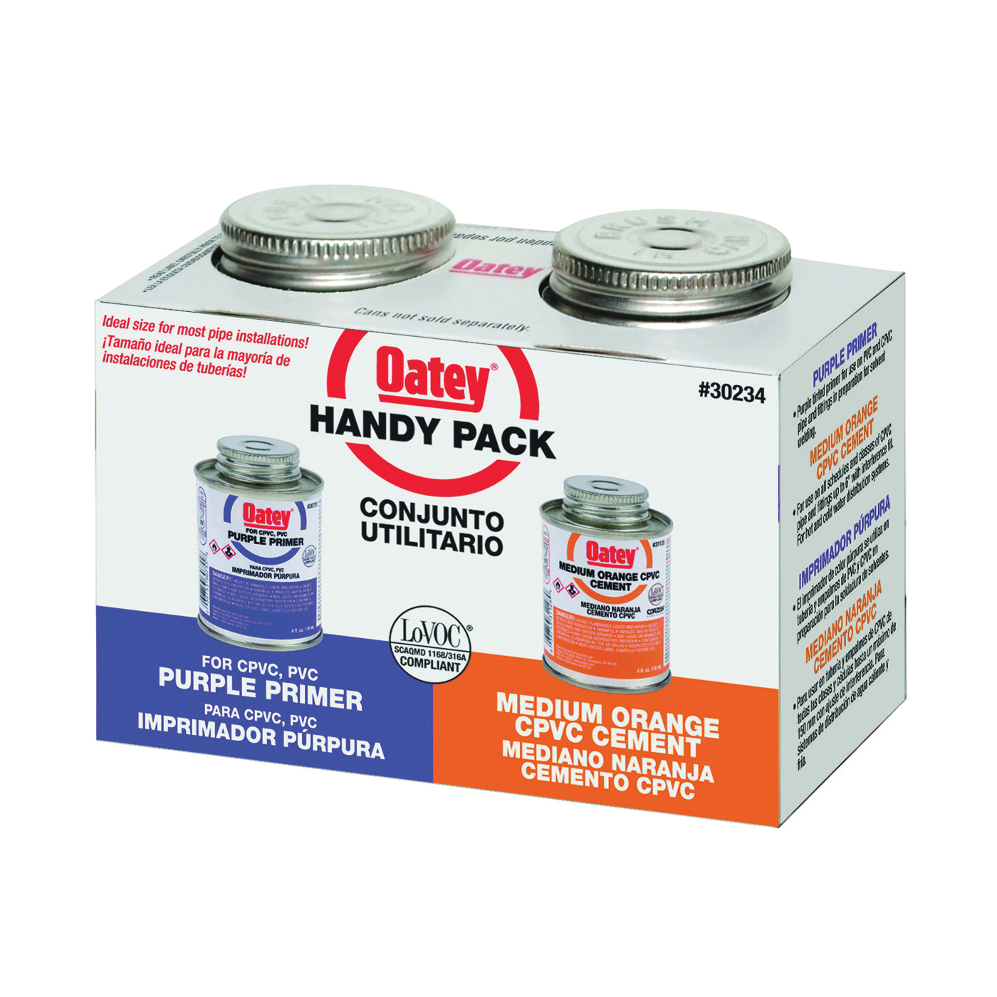 30234 CPVC/Primer, Liquid, Orange/Purple, 4 oz