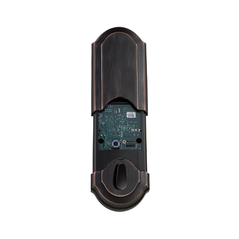 Kwikset 909 11P SMT CP Electronic Deadbolt, Venetian Bronze, 2-3/8 x 2-3/4 in Backset, 1-3/8 to 1-3/4 in Thick Door - 3