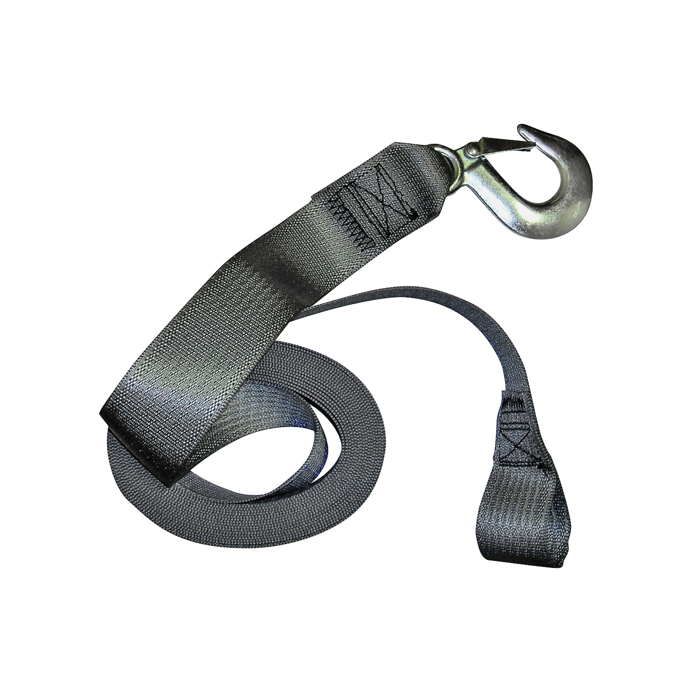 34300 Winch Strap, Polyester, Galvanized
