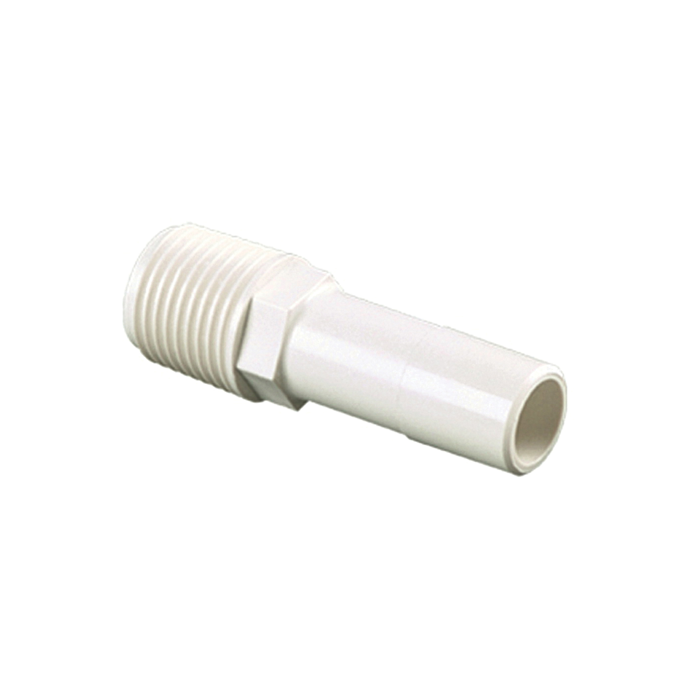 35 Series 3527-1008 Stem Connector, 1/2 in, CTS x MPT, Polypropylene, 250 psi Pressure, Off-White