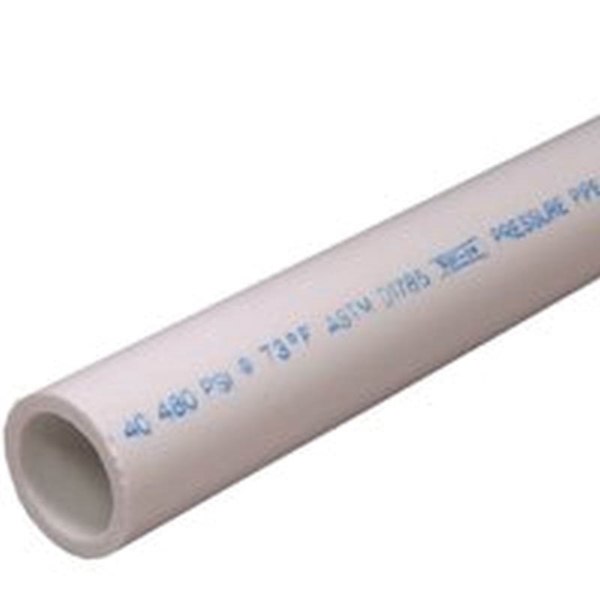 310077 Pressure Pipe, 3/4 in, 10 ft L, SCH 40, 480 psi, White