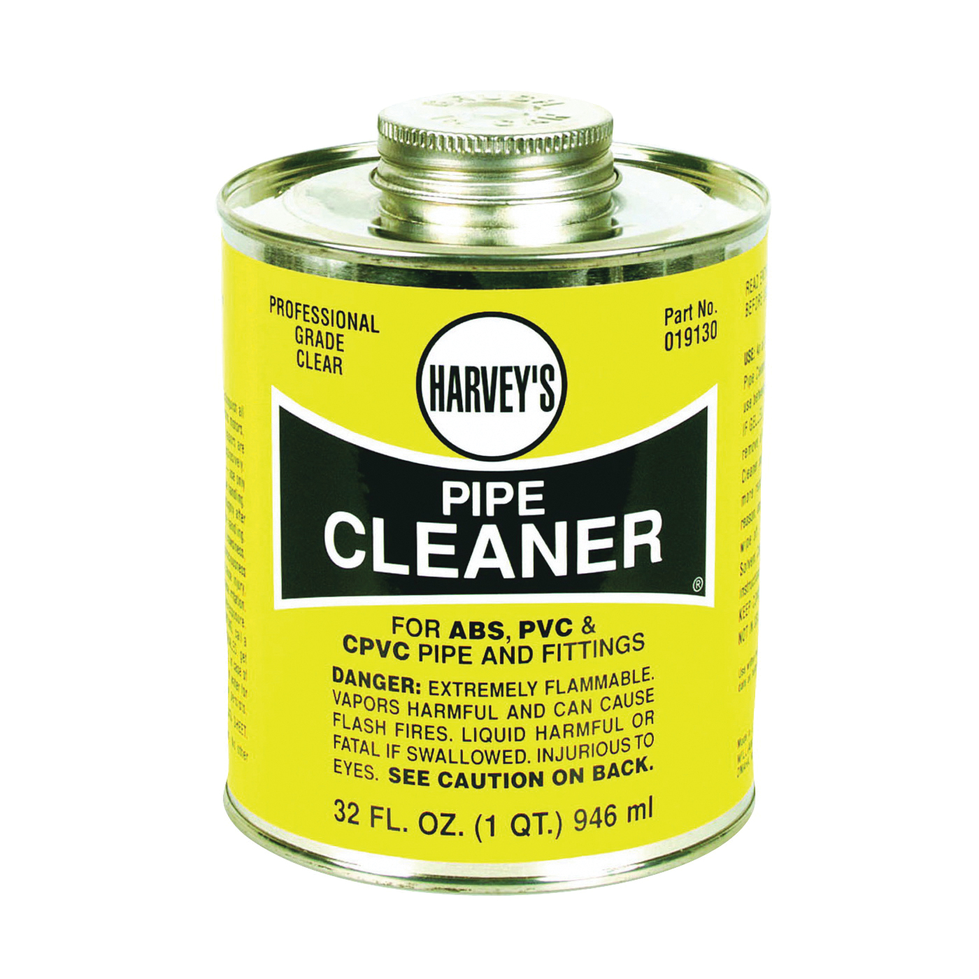 19130-12 Pipe Cleaner, Liquid, Clear, 32 oz Can