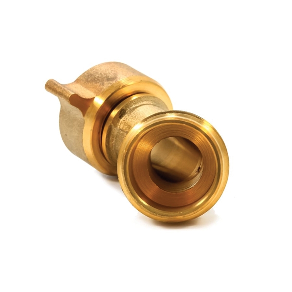 CAMCO 22605 Hose Elbow with Gripper, Male Thread x Hose Barb, Brass - 2