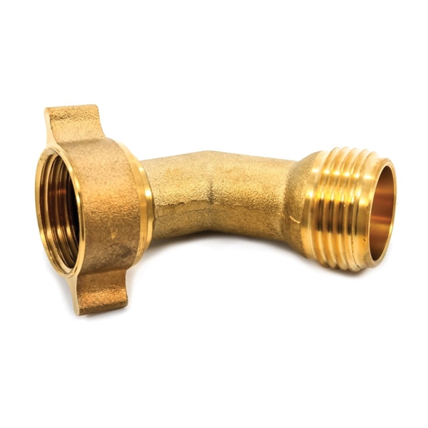 CAMCO 22605 Hose Elbow with Gripper, Male Thread x Hose Barb, Brass - 3