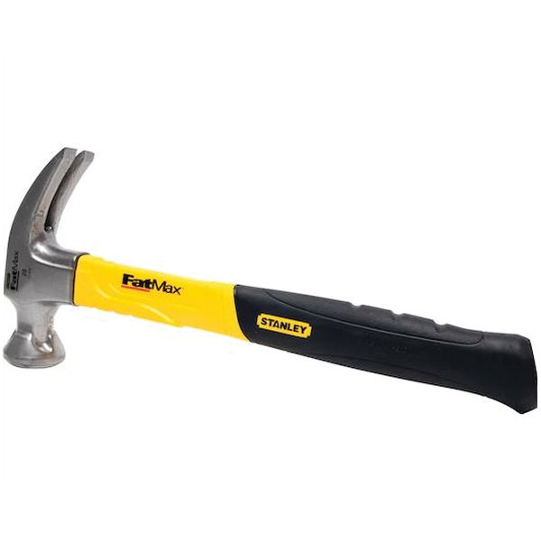 Fatmax 51-508 Nail Hammer, 20 oz Head, Curved Claw Head, HCS Head, 13-1/4 in OAL