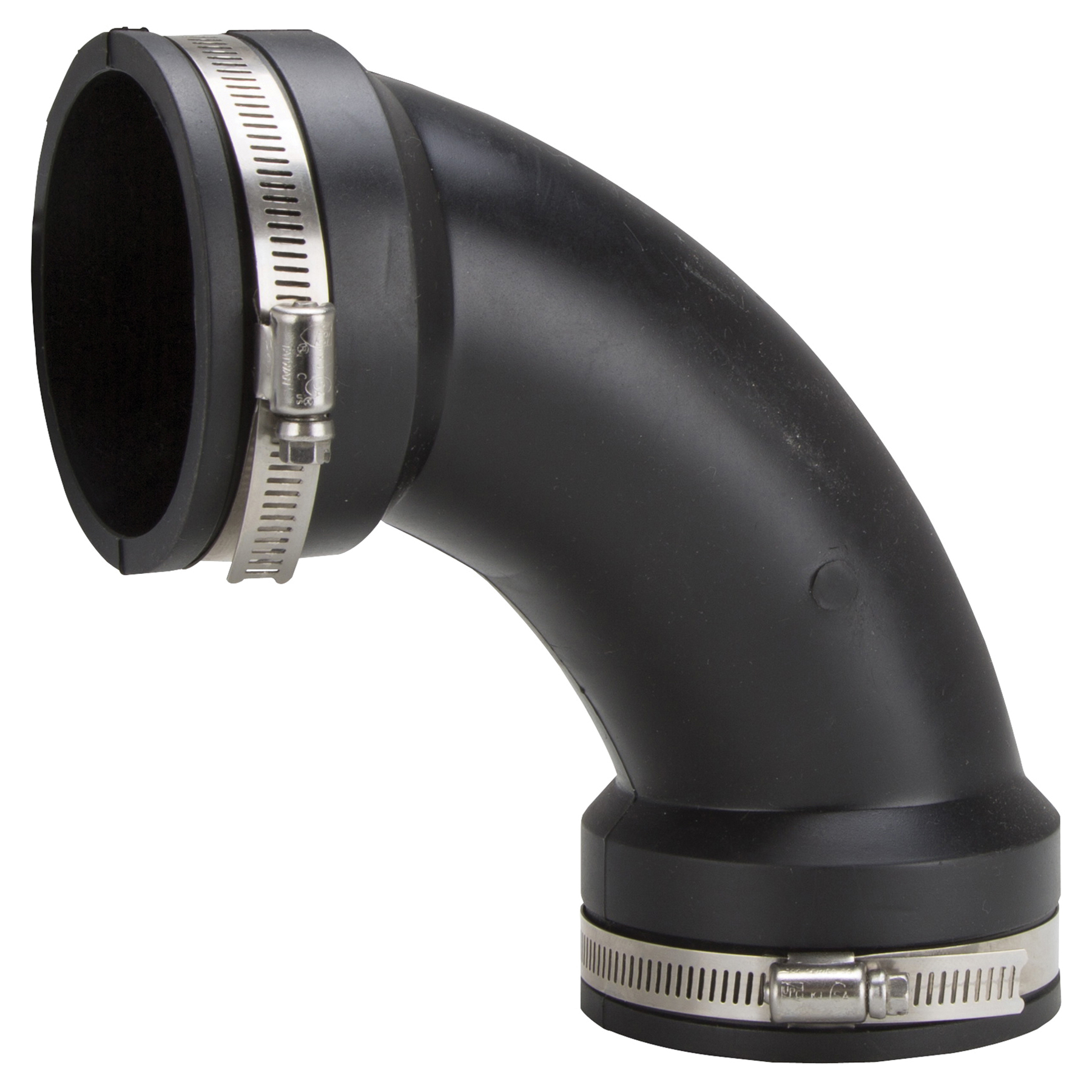 QL-300 Qwik Pipe Elbow, 3 in, 90 deg Angle, Slip-Joint, PVC, Black, SCH 80 Schedule