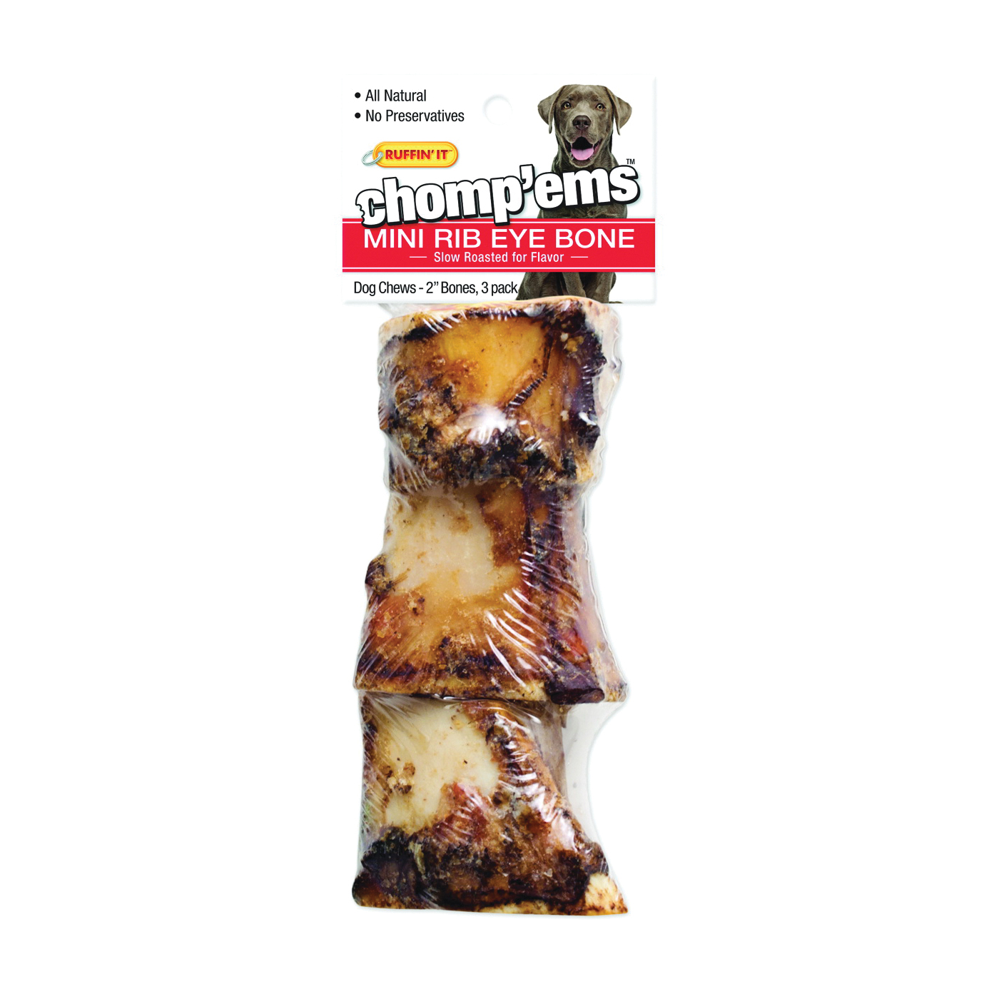 75212 Dog Bone, Mini Rib Eye, 3 Pk