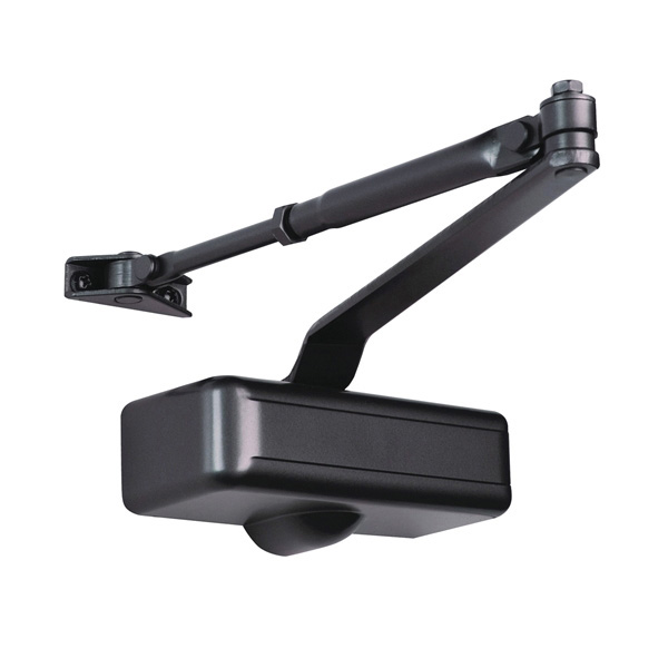 1000 Series DC100079 Door Closer, #1 Spring, Stainless Steel, Brown