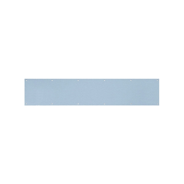 DT100055 Kick Plate, 6 in L, 30 in W, 0.05 ga Gauge, Stainless Steel, Satin