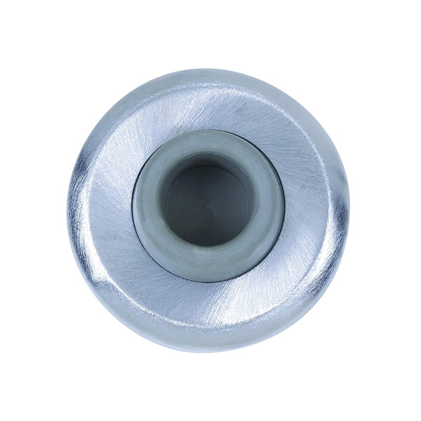 DT100084 Stop and Bumper, 2-1/2 in Dia Base, 1 in Projection, Iron, Satin