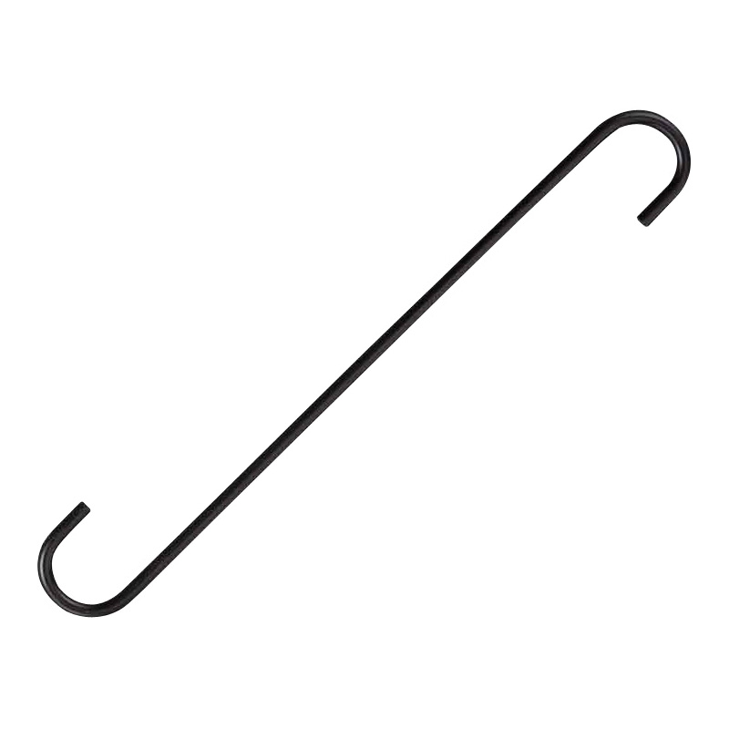 GB0133L Extender S-Hook, 12 in H, Steel, White, White, Hanging