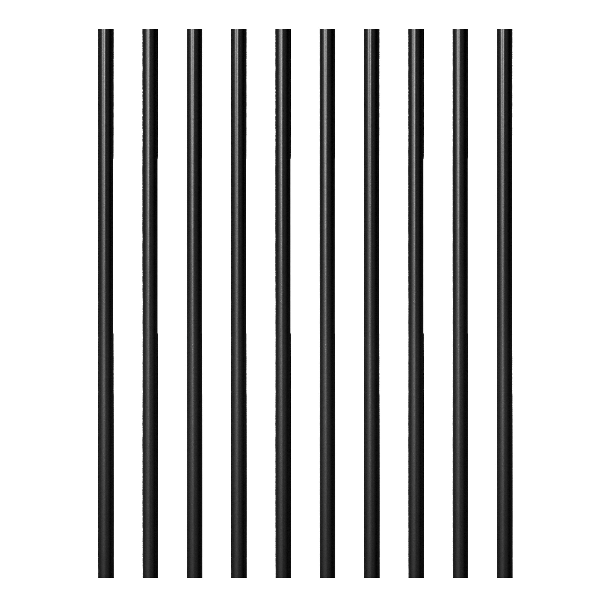 74698 Classic Baluster, 3/4 in Dia, 26 in L, Round, Aluminum, Black, Powder-Coated