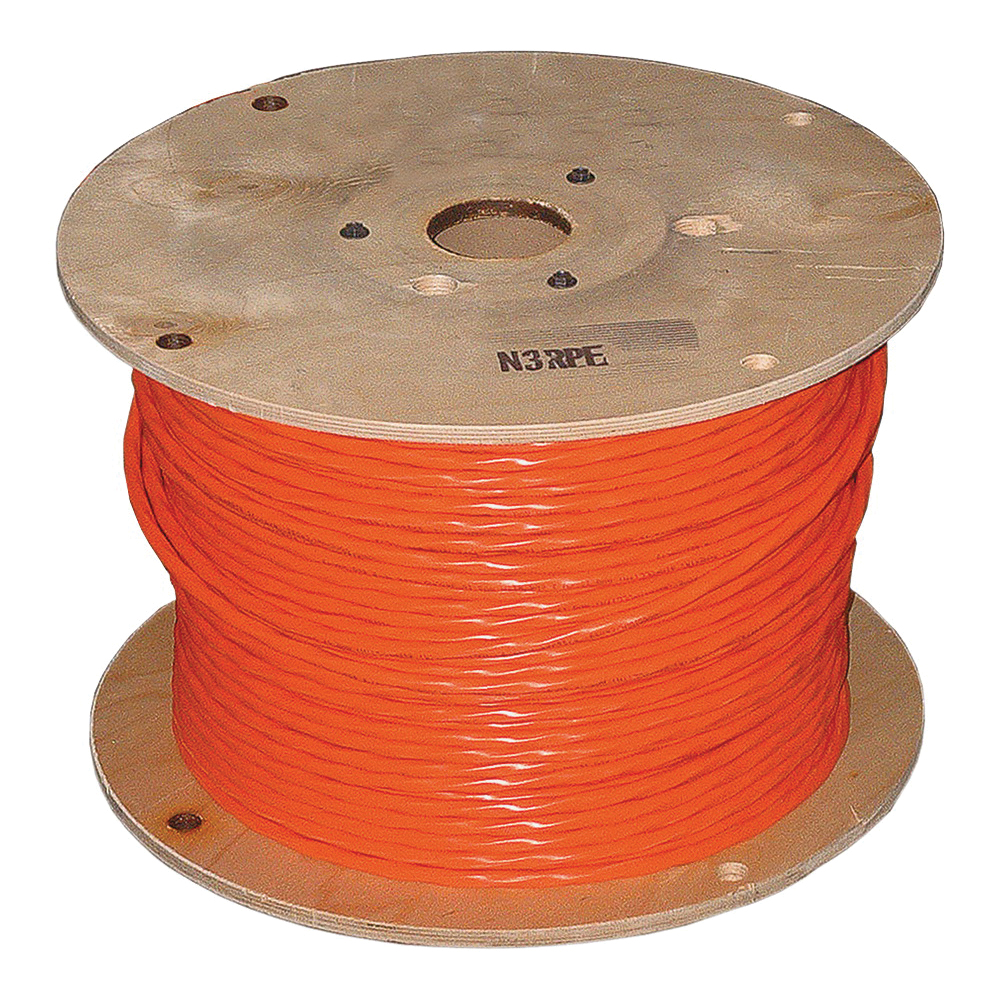 NM-B Building Wire, 10 AWG 3-Conductor Solid Copper Wire With Ground, Sheathed Cable, PVC Insulation, Orange, Sold by the Foot - 1