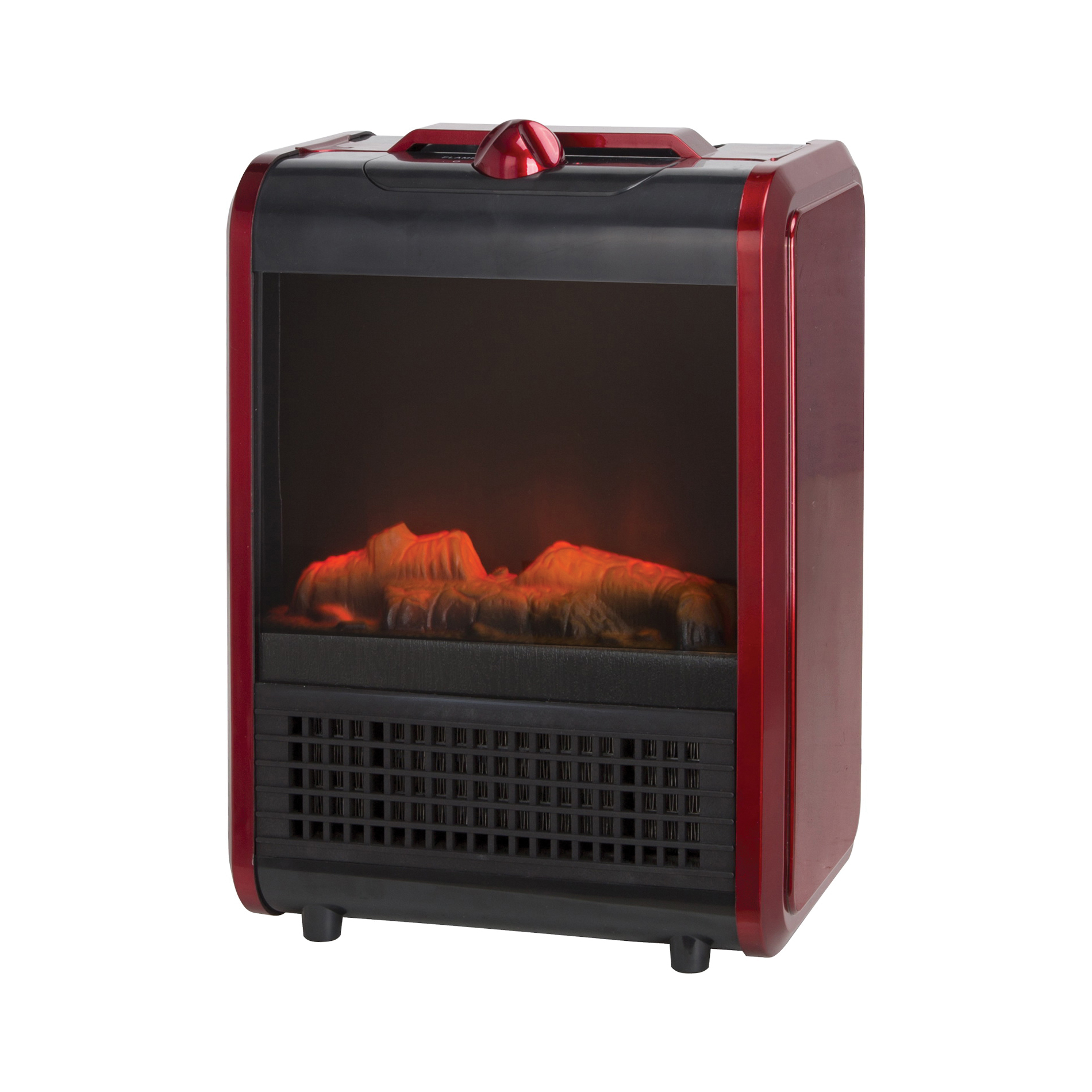 Ceramic PTC Heater 120V, 10 A, 120 V, 600/1200 W, 1200W Heating, 2-Heat Settings, Red
