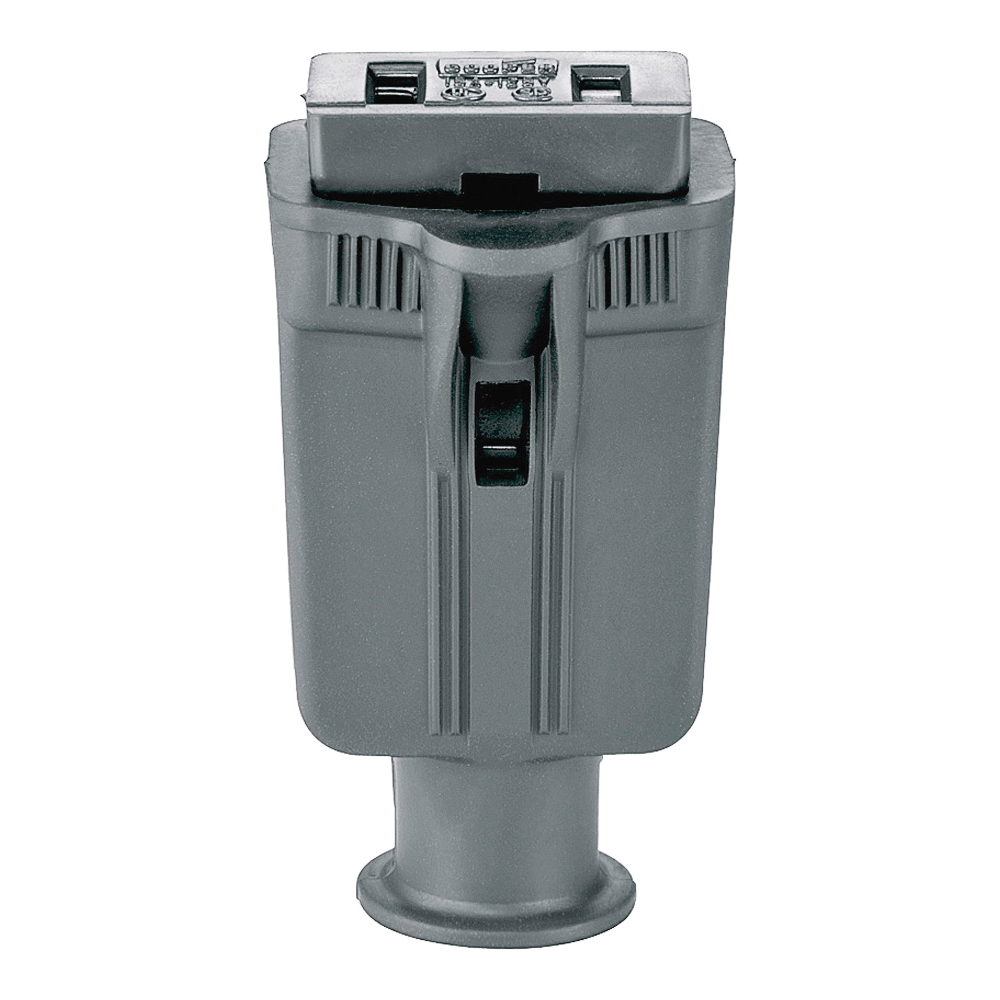 86BK-BOX Electrical Connector, 2-Pole, 15 A, 125 V, Screw, NEMA: NEMA 1-15, Black