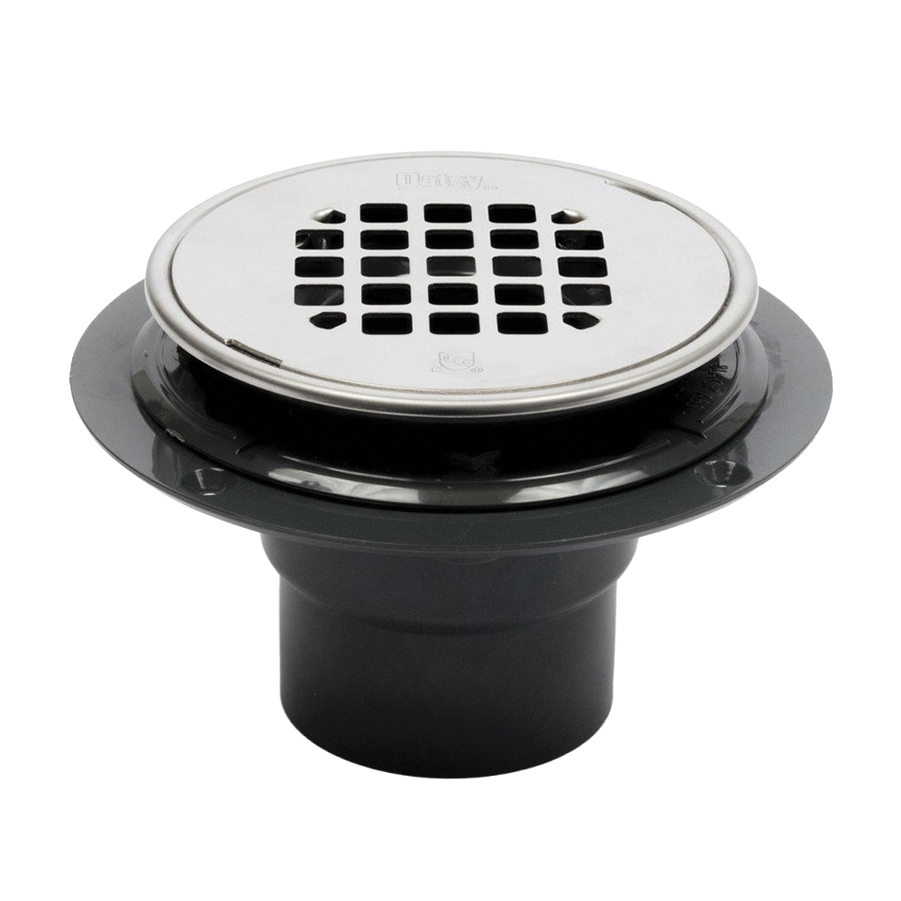 Testable 130 Series 42261 Shower Drain, ABS, Black, For: 2 in, 3 in Pipes