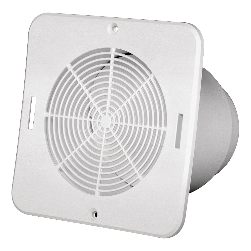 646015 Soffit Exhaust Vent, 4.3 in L, 5-3/4 in W, Vinyl, White