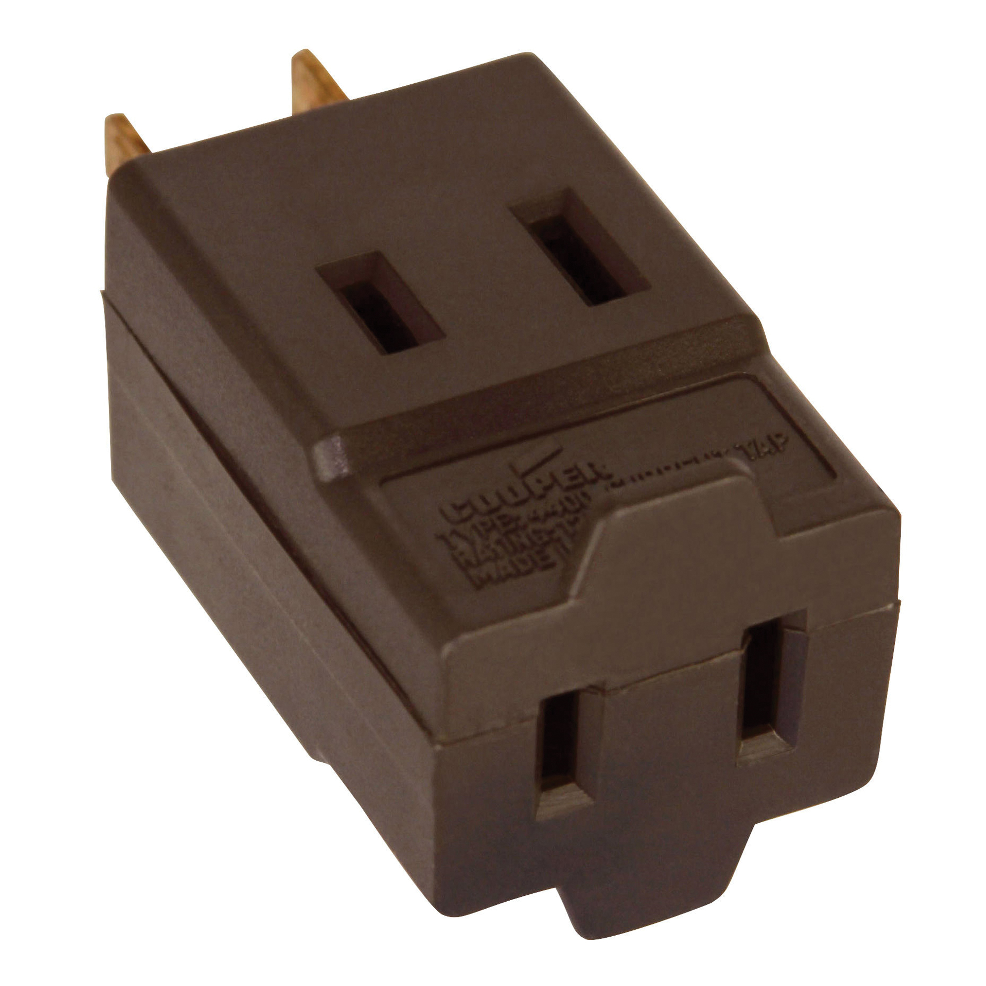 Eaton Wiring Devices 4400B-BOX Outlet Tap, 2 -Pole, 15 A, 125 V, 3 -Outlet, NEMA: NEMA 1-15R, Brown - 2