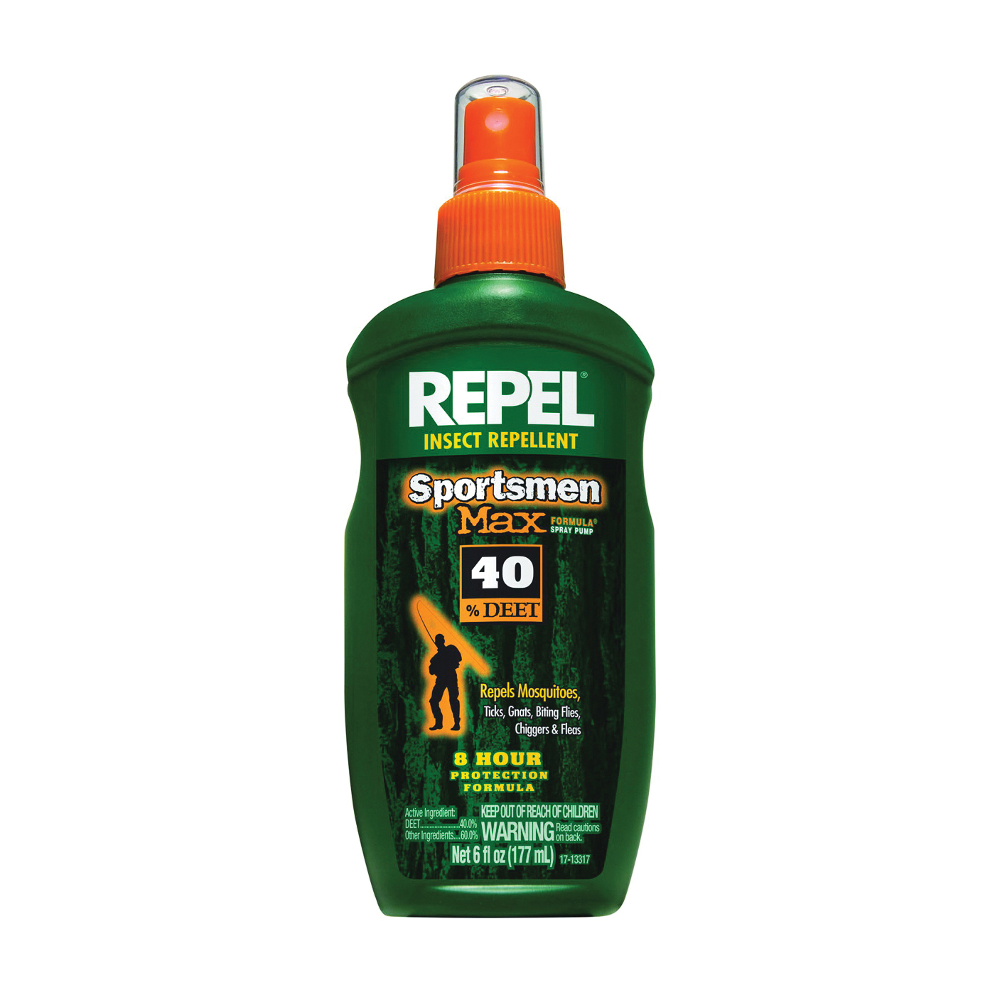 Sportsmen Max HG-94101 Insect Repellent, 6 fl-oz Bottle, Liquid, Light Yellow/Water White, Alcohol