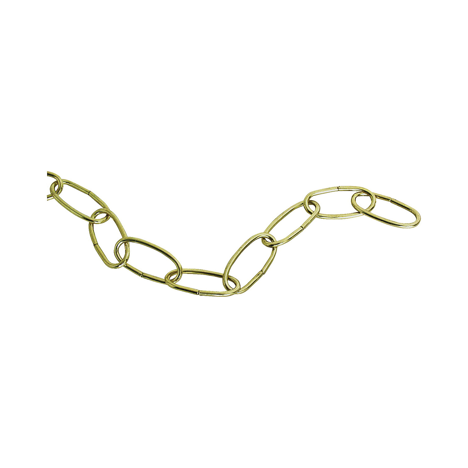 GB0013L Plant Extender Chain, 36 in L, Steel, Brass, Brass, Ceiling