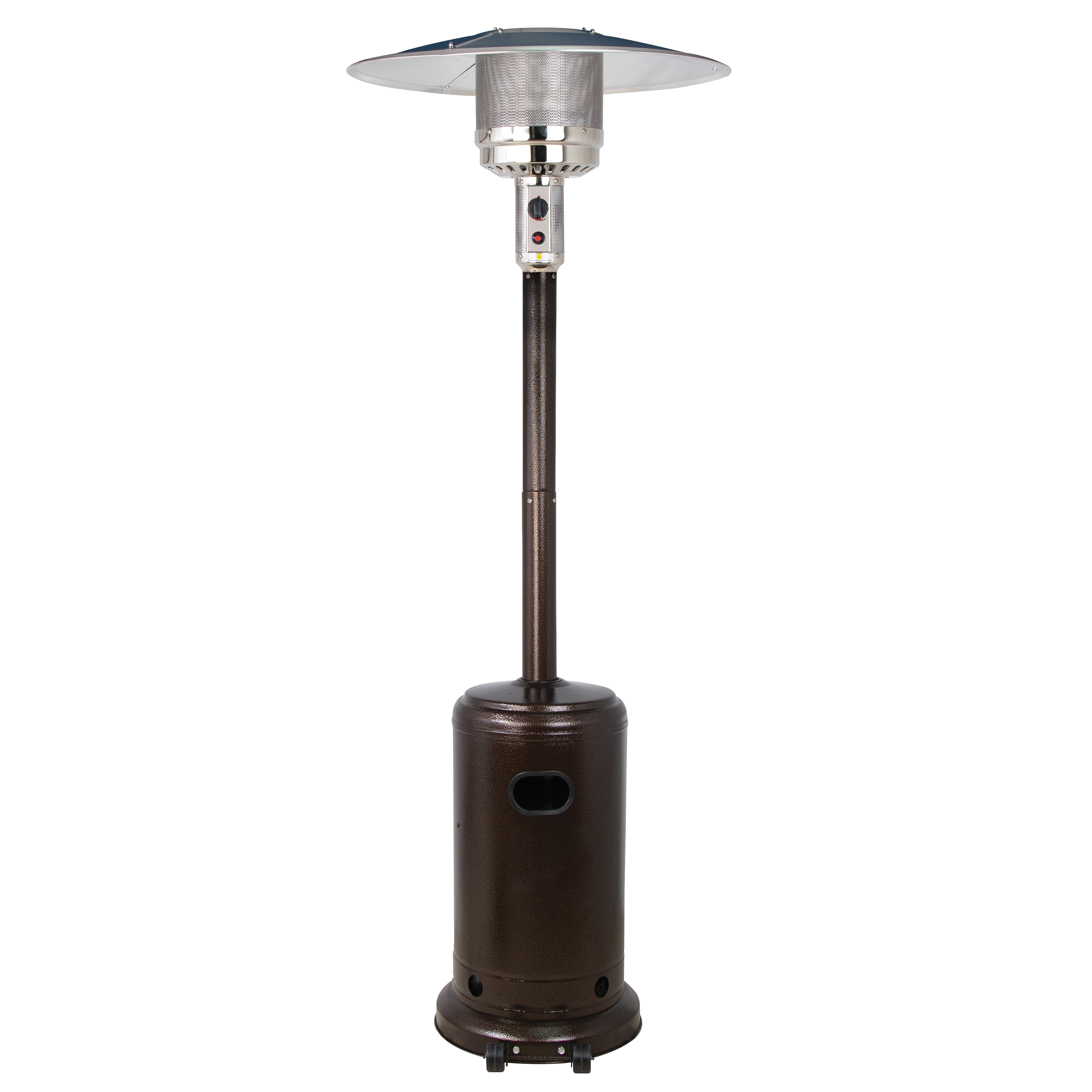 HSS-A-GH Patio Heater, Propane or Butane Gas Only, Electric Ignition, 48,000 Btu, 20 lb Tank