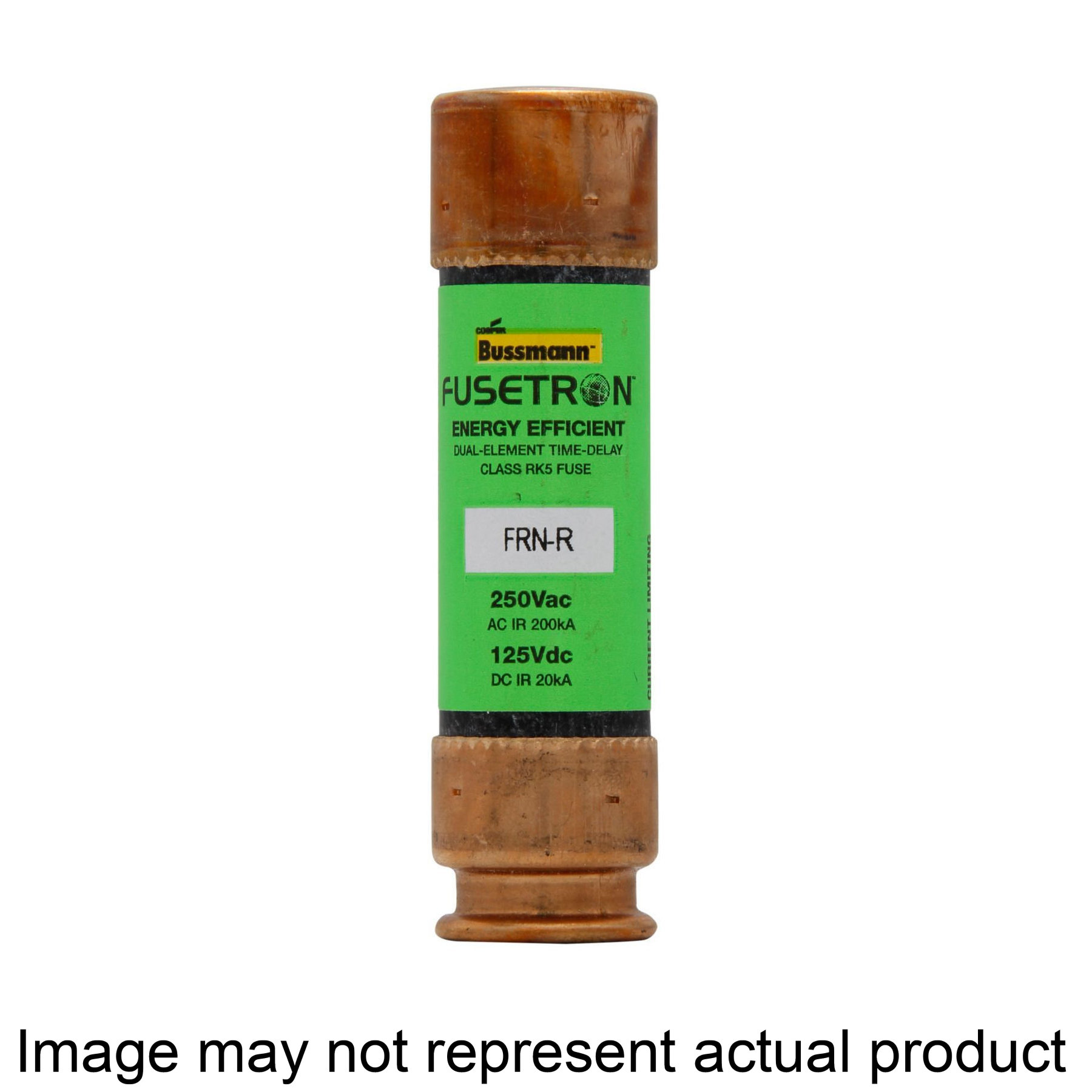 FRN-R Series FRN-R-60 Fuse, 60 A, 250 VAC, 125 VDC, 20, 200 kA Interrupt, Fiberglass Body, RK5
