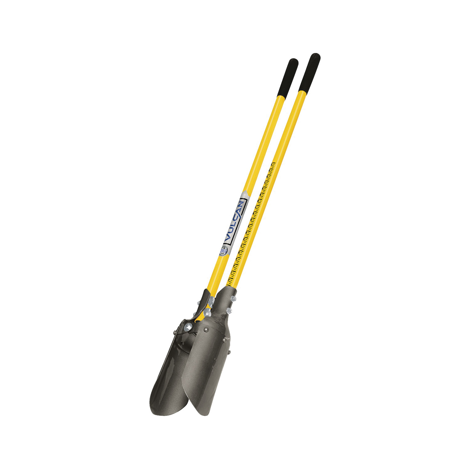 34558CA-38F Post Hole Digger, 10 in Blade, Steel Blade, Fiberglass Handle, 48 in L Handle
