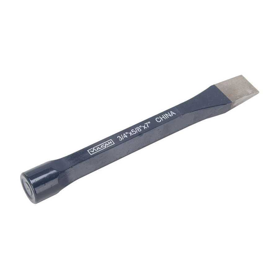 JL-CSL006 Cold Chisel, 3/4 in Tip, 7 in OAL, Chrome Alloy Steel Blade, Hex Shank Handle