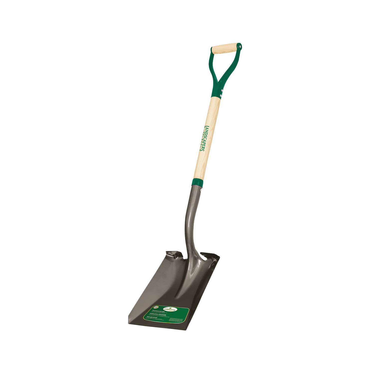 34594 Transfer Shovel, Steel Blade, Wood Handle, D-Shaped Handle, 30 in L Handle