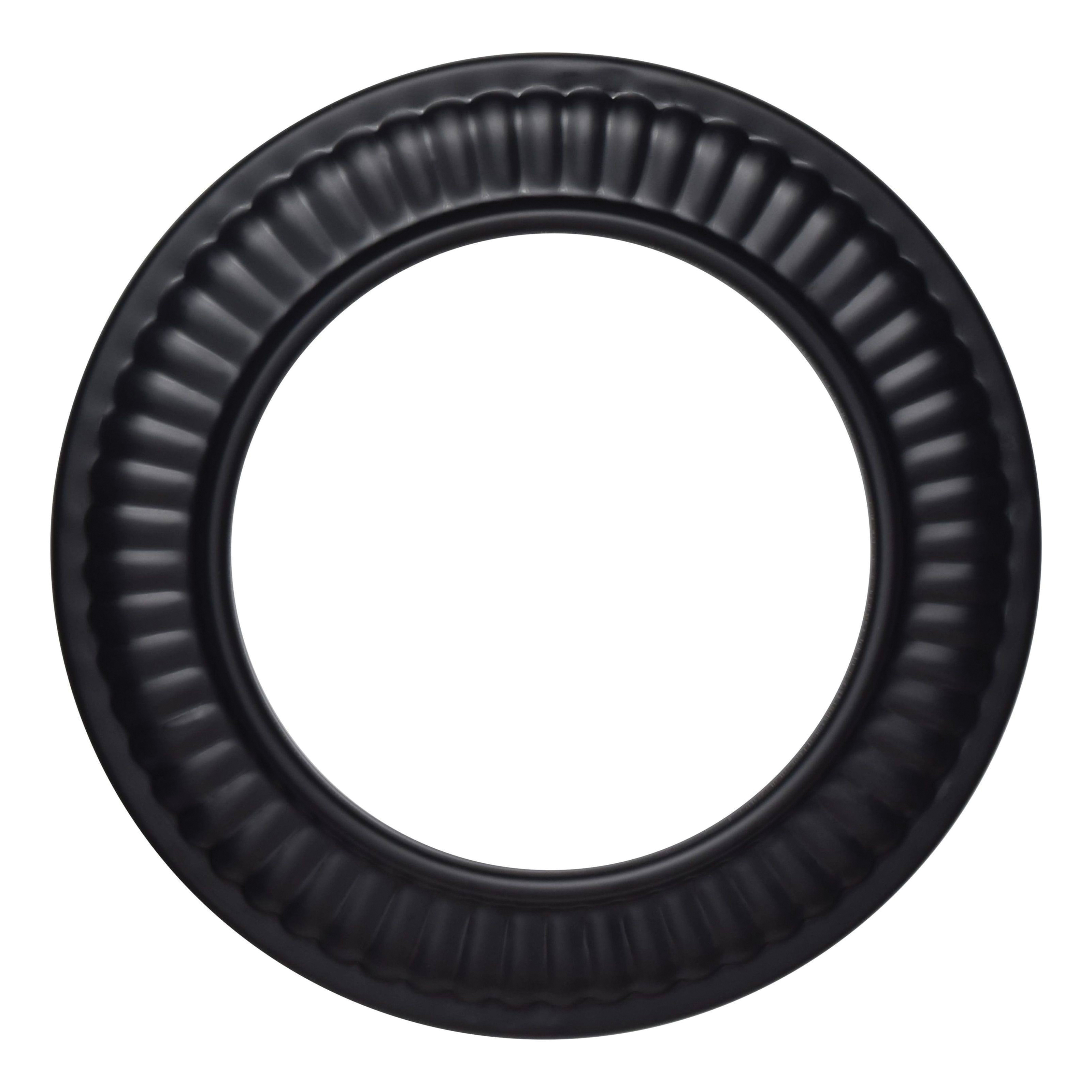 BM0094 Stove Pipe Collar, 6 in Dia, Steel, Matte Black