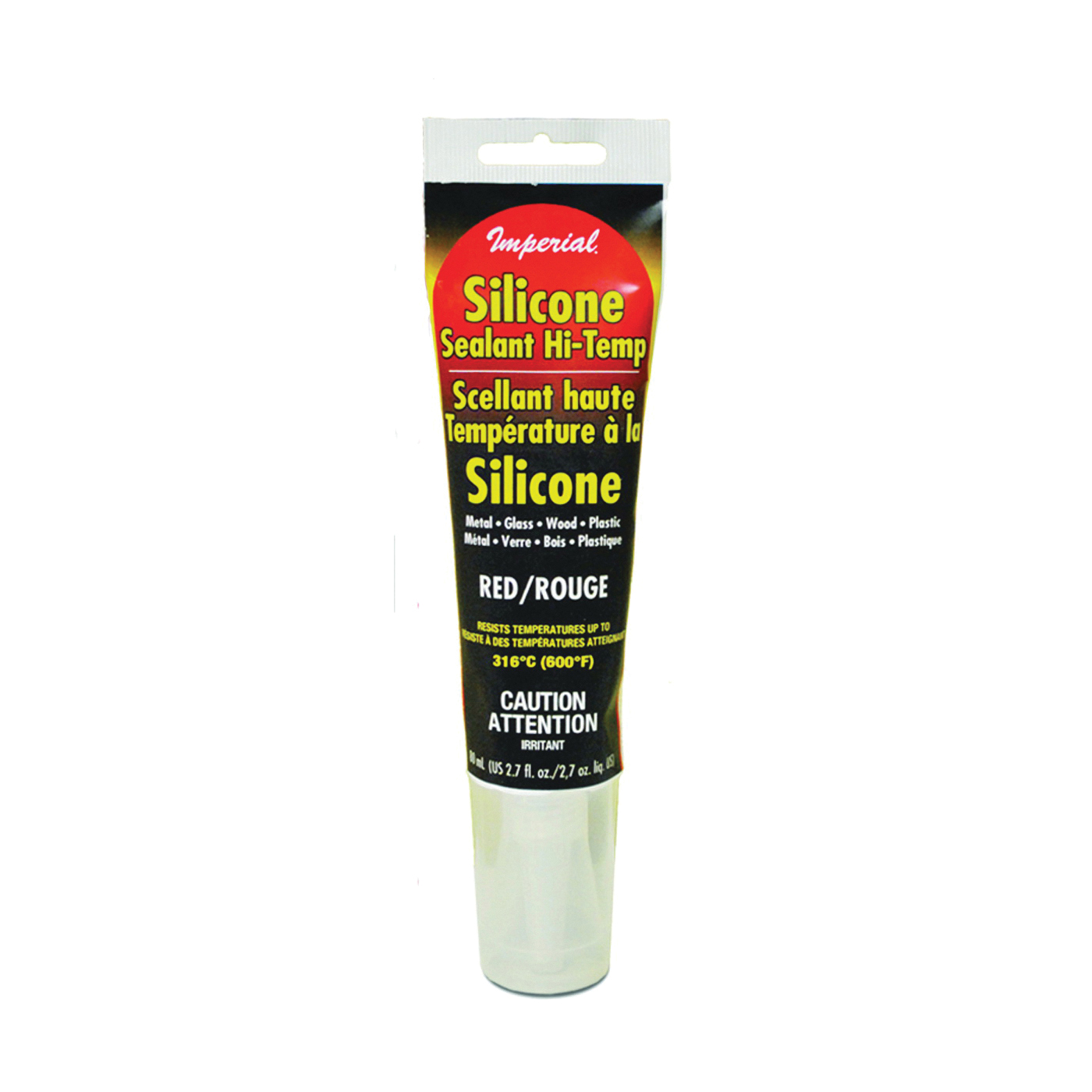 KK0321 Silicone Sealant, Paste, Red, 2.7 oz Tube