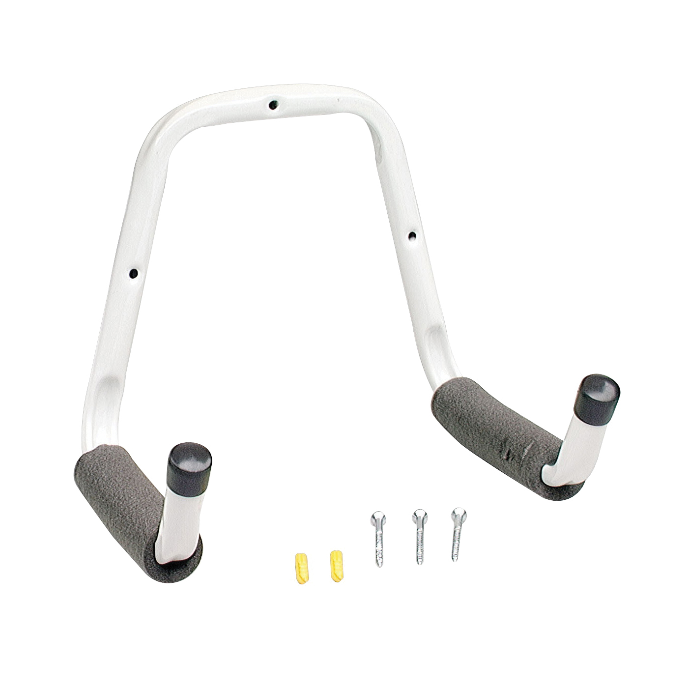 HHA2 Double Arm Ladder Hook, 9-3/4 in L, 75 lb, Wall, Steel, Gray, Powder-Coated